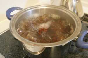 小豆の煮こぼし