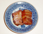 豚の角煮　先に豚バラ肉ブロックを焼く方法での完成写真